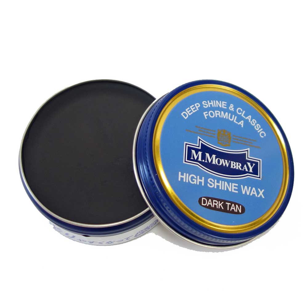 M.MOWBRAY M.モゥブレィ HIGH SHINE WAX(ハイシャインワックス) 簡単ポリッシュ(鏡面仕上げ)缶入り 油性ワックス 強力防水 ツヤ出し モウブレイ R&D