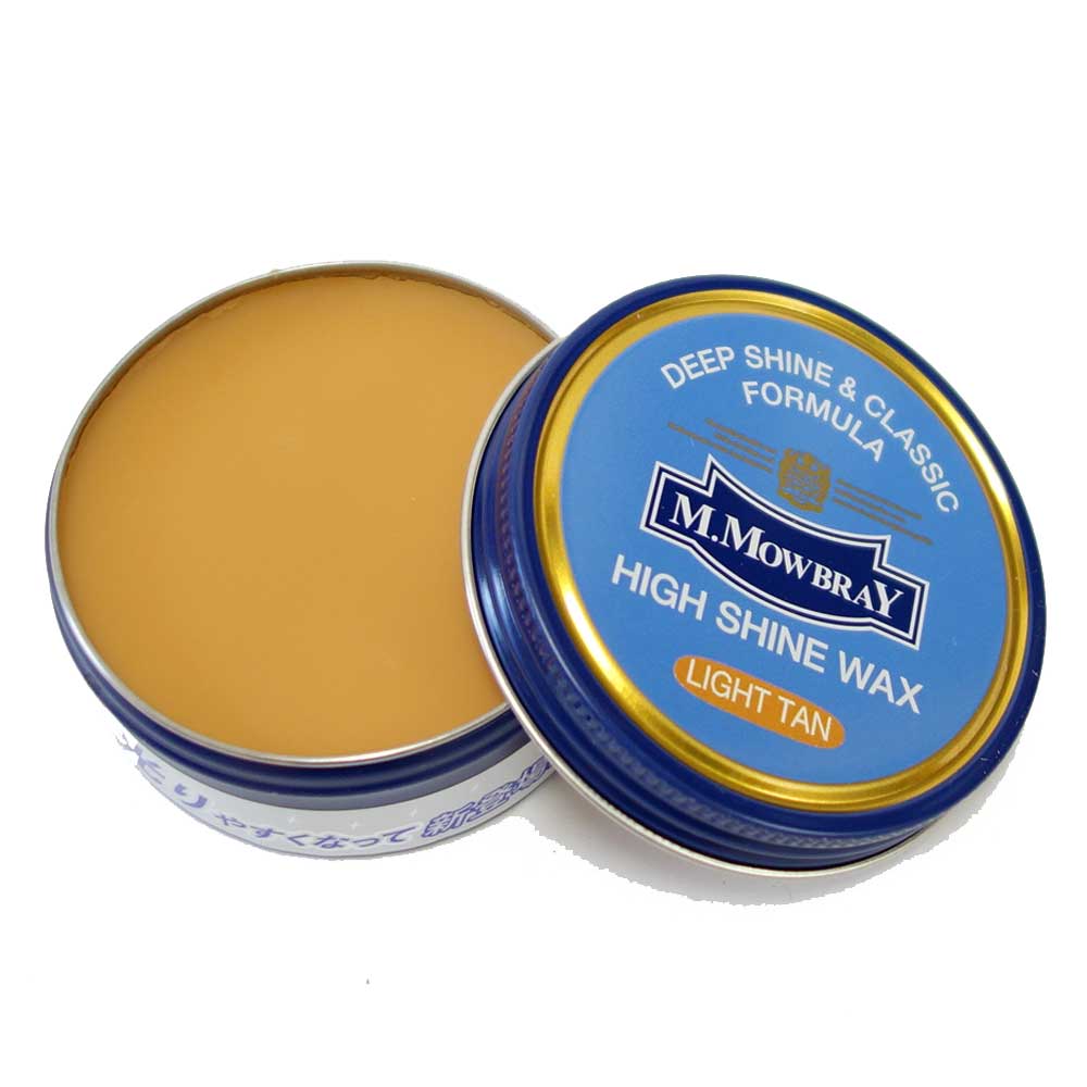 M.MOWBRAY M.モゥブレィ HIGH SHINE WAX(ハイシャインワックス) 簡単ポリッシュ(鏡面仕上げ)缶入り 油性ワックス 強力防水 ツヤ出し モウブレイ R&D