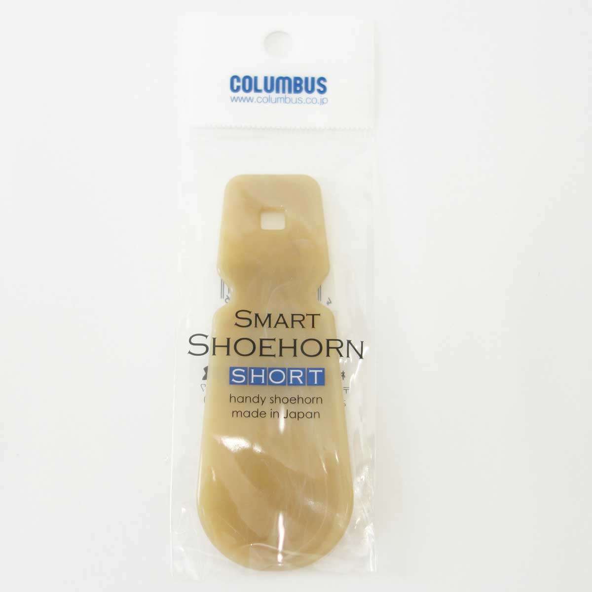 《メール便可》Columbus コロンブス 携帯靴べら(樹脂製) スマートシューホーン ショート(9.5cm) SMART SHOEHORN SHORT(日本製)