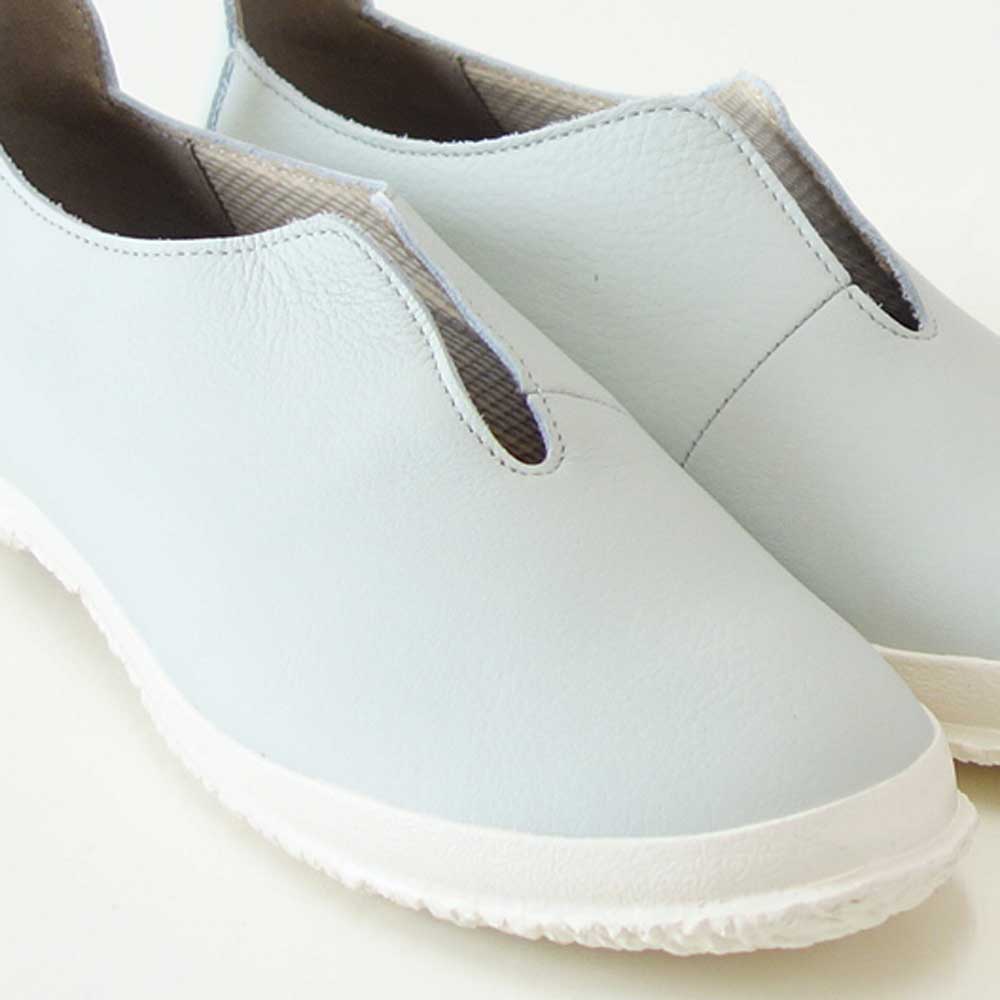 スピングルSPINGLE1826(レディース)ライトグレー(08)天然皮革スニーカーラバーソールフラットシューズ「靴」