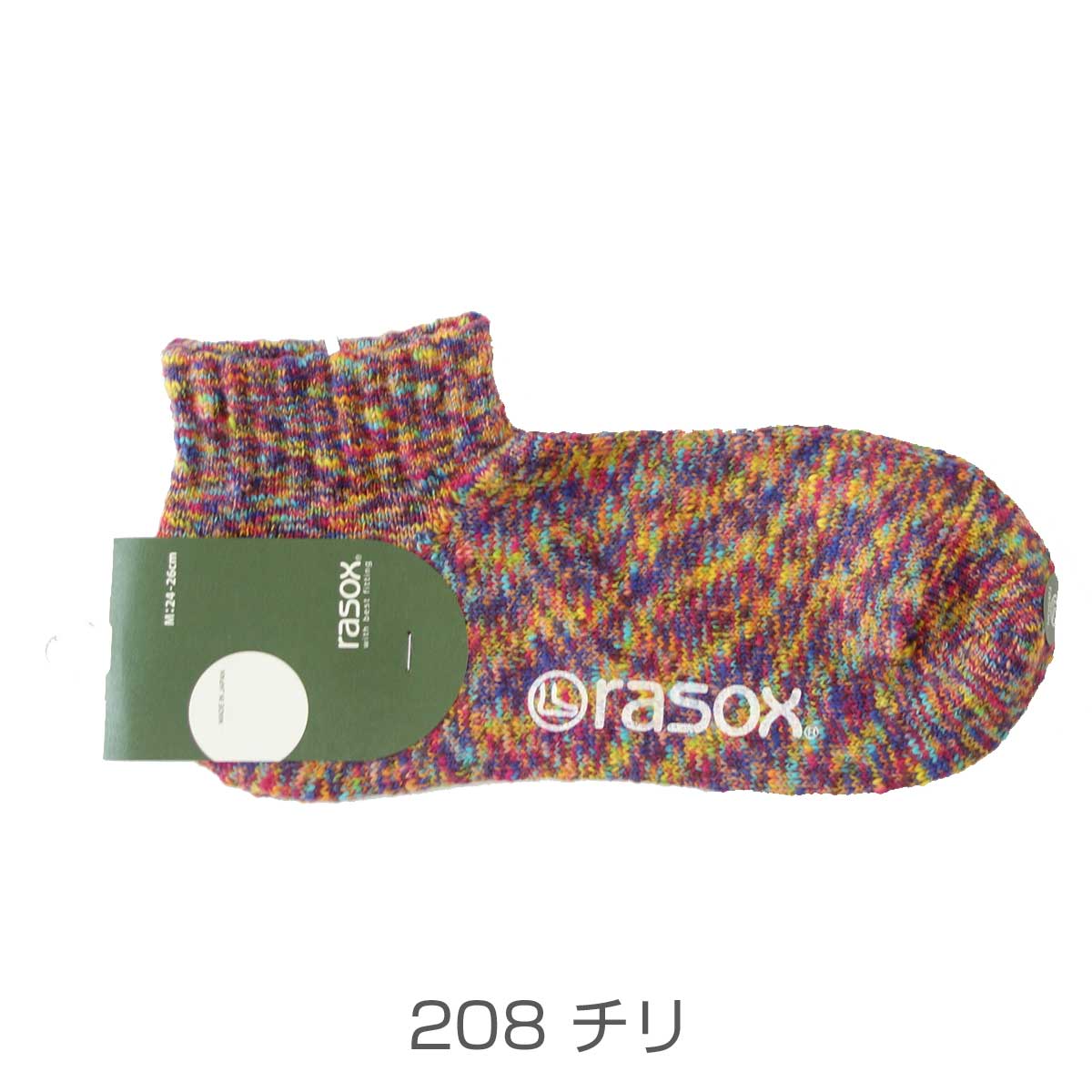 rasox ラソックス 快適なソックス スプラッシュ・ロウ(CA061AN39)(日本製)