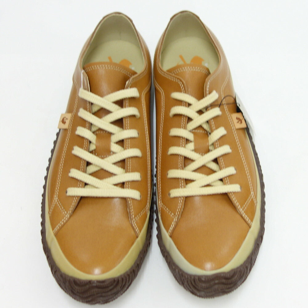 スピングルムーブ SPINGLE MOVE スピングルムーヴ SPM-110(ユニセックス)ライトブラウン (26)   カンガルーレザー 天然皮革 スニーカー ラバーソール 「靴」