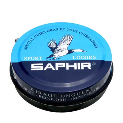 スムースレザーの柔軟、劣化防止に SAPHIR サフィール フランス製 スポーツ&レジャー ワックス 100ml靴 シューズ