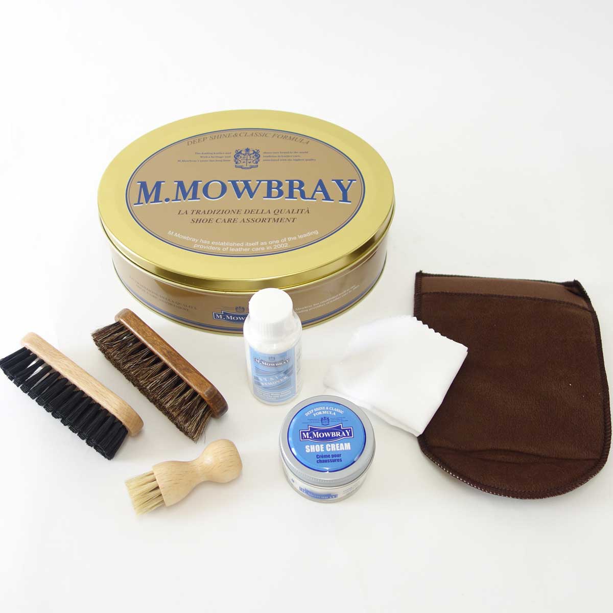 M.MOWBRAY M.モゥブレィ シューケア セントウィリアムセット (缶入り) 欧州の本格靴クリームセット モウブレイ R&D