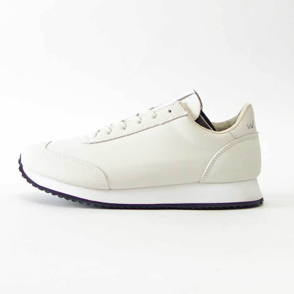 WALSH ウォルシュ TOR 22419(ユニセックス) Tornado17 LEA カラー:オフホワイト(英国製) オールレザー 天然皮革のランニングスニーカー  「靴」