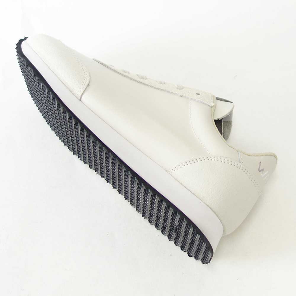 WALSH ウォルシュ TOR 22419(ユニセックス) Tornado17 LEA カラー:オフホワイト(英国製) オールレザー 天然皮革のランニングスニーカー  「靴」