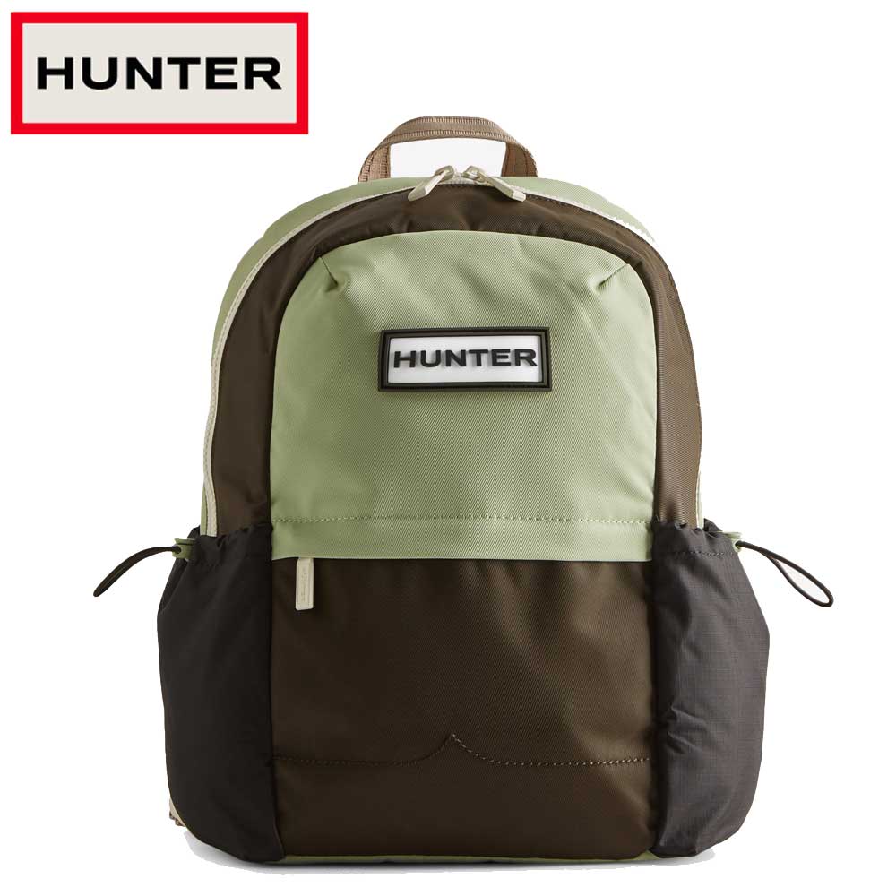 ハンター HUNTER UBB1122ATR LOE パッチワーク バックパック カラー:BLACK/DARK OLIVE/EVERGLADE GREEN リュック デイパック