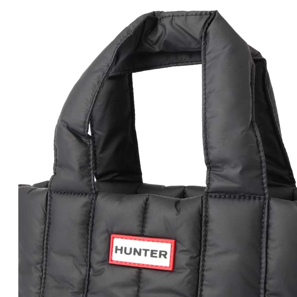 ハンターHUNTERUBS1167KBMイントレピッドパファーミニトートバック(カラー:ブラック/レッドボックスロゴ・ホワイトウィロー)トートバックショルダーバッグ