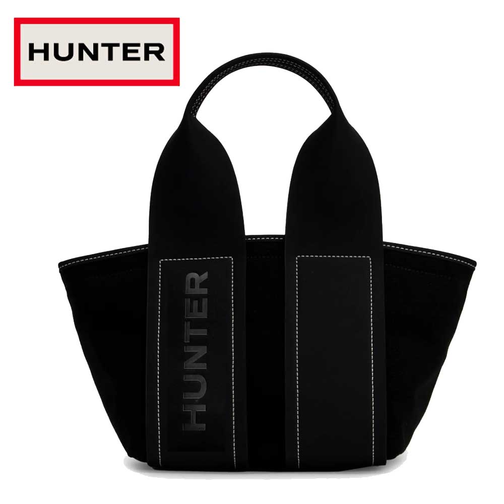 ハンター HUNTER UBS2302CAA リファインド スティッチ キャンバス ミニ トートバック (カラー:ブラック・ナチュラル) トートバッグ ショルダーバッグ ハンドバッグ