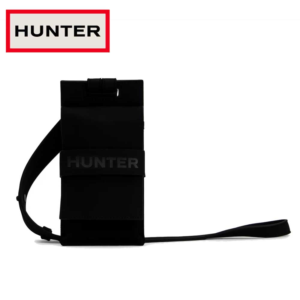 ハンター HUNTER UBP2304CAA リファインド スティッチ キャンバス フォンポーチ (カラー:ブラック・ナチュラル) ポーチ ショルダーバッグ