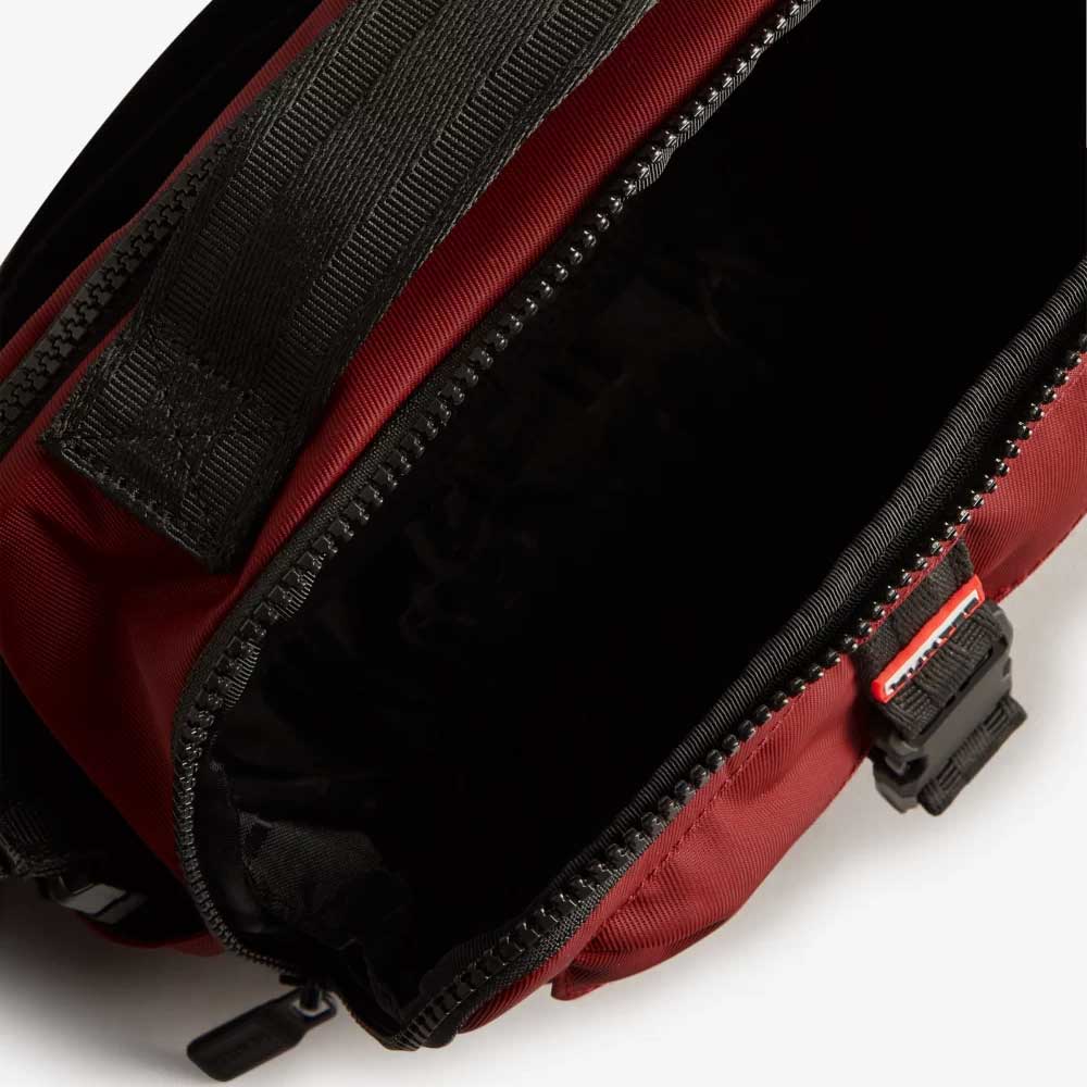 ハンター HUNTER UBX1211KBM ナイロン 3WAY トップ クリップ クロスボディ バッグ (カラー:Fall Red) メッセンジャー ショルダーバッグ クロスボディ バッグ