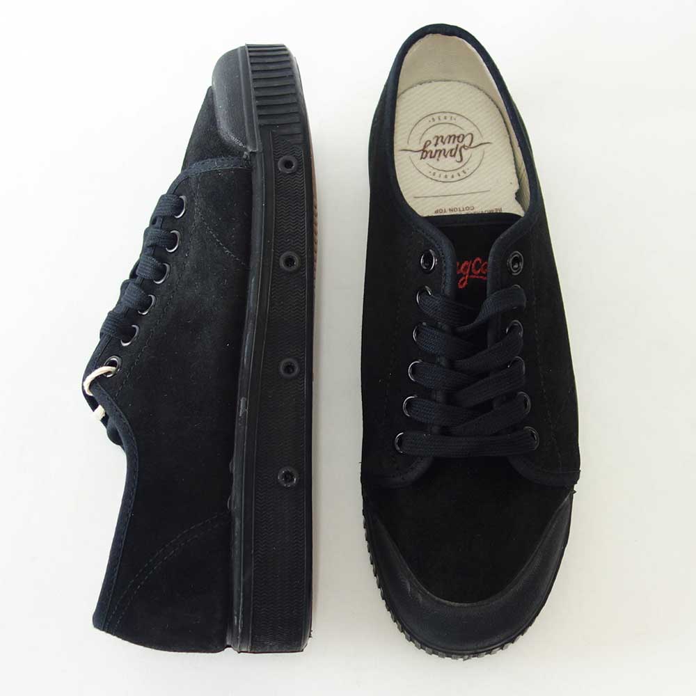 【SALE 40%OFF】 スプリングコート Spring Court VG2S-S2(レディース)G2 SUEDE VULCA カラー:ブラック/ブラック スエードレザー ローカットスニーカー 「靴」