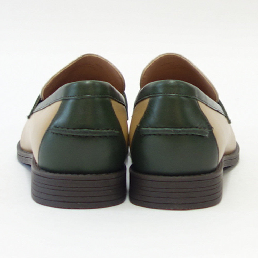 【SALE 30%OFF】 コールハーン COLE HAAN ソフィア ローファー w24678 アイボリー / ダーク コンブ グリーン / バーチ (レディース) 天然皮革 ローファー 「靴」