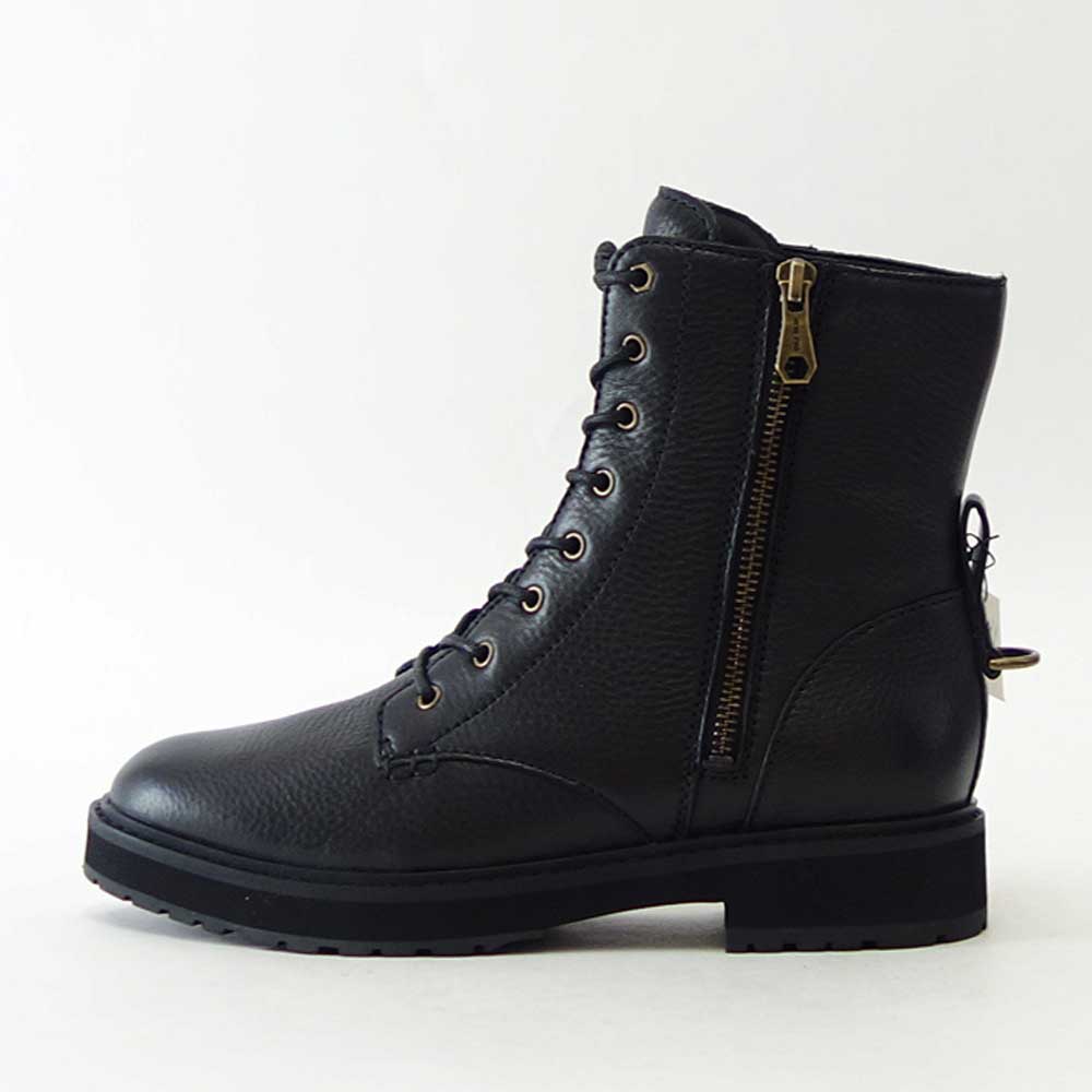 コールハーン COLE HAAN グリニッジ レースアップ ブーティー ブラック W26376 (レディース) 天然皮革 ウォータープルーフ ショート レースアップ ブーツ  「靴」