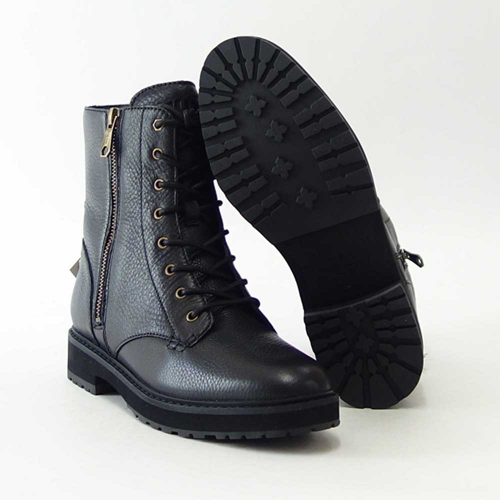 コールハーン COLE HAAN グリニッジ レースアップ ブーティー ブラック W26376 (レディース) 天然皮革 ウォータープルーフ ショート レースアップ ブーツ  「靴」