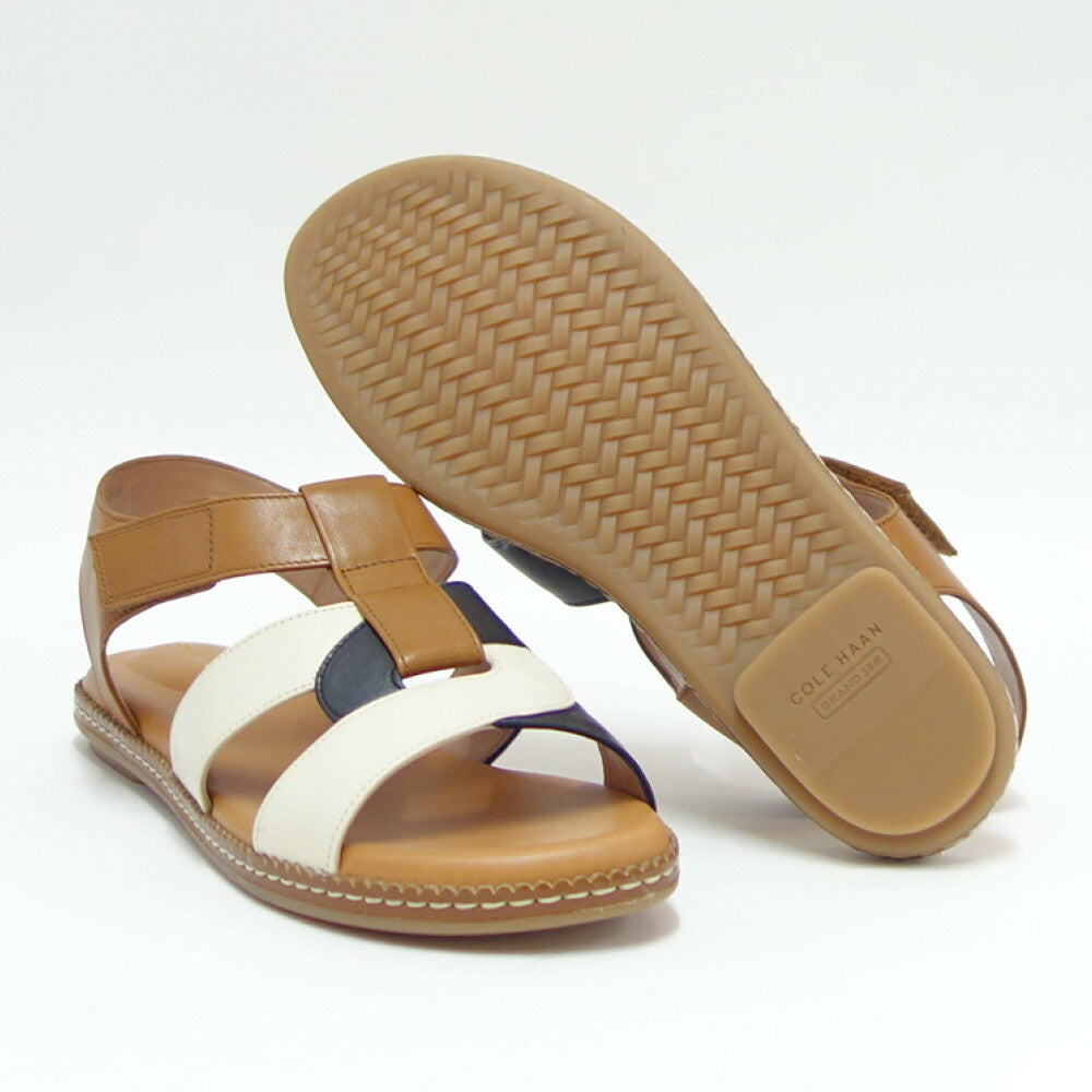 コールハーン COLE HAAN クラウドフィール フィッシャーマンサンダル W26874 ブラウン/ブラック/アイボリー (レディース) 天然皮革 サンダル 「靴」