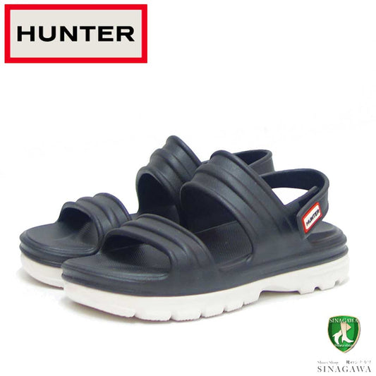 ハンター HUNTER BLOOM ALGAE FOAM SANDAL(レディース) wfd4036evabwt  (カラー:ブラック ) コンフォートサンダル EVA ラバーソール ビーチ リゾート 室内履き キャンプシューズ「靴」