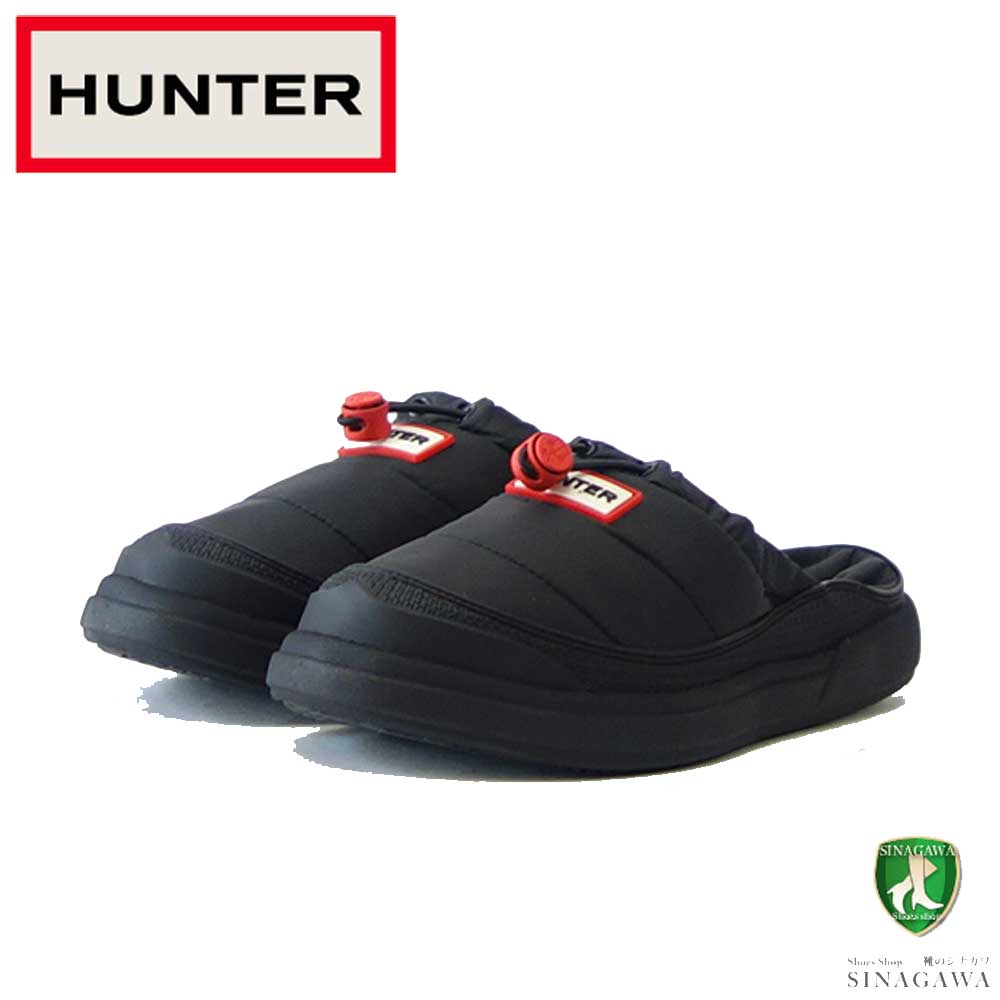 ハンター HUNTER WFF1007WWU(レディース) レディース イン/アウト インシュレイティド スリッパー (カラー:ブラック ) サボ ラバーソール 室内履き キャンプシューズ「靴」