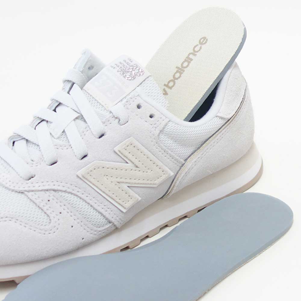 newbalanceニューバランスWL373SJ2オフホワイト(レディース)スニーカーランニングシューズウォーキングライフスタイルスエードメッシュ「靴」