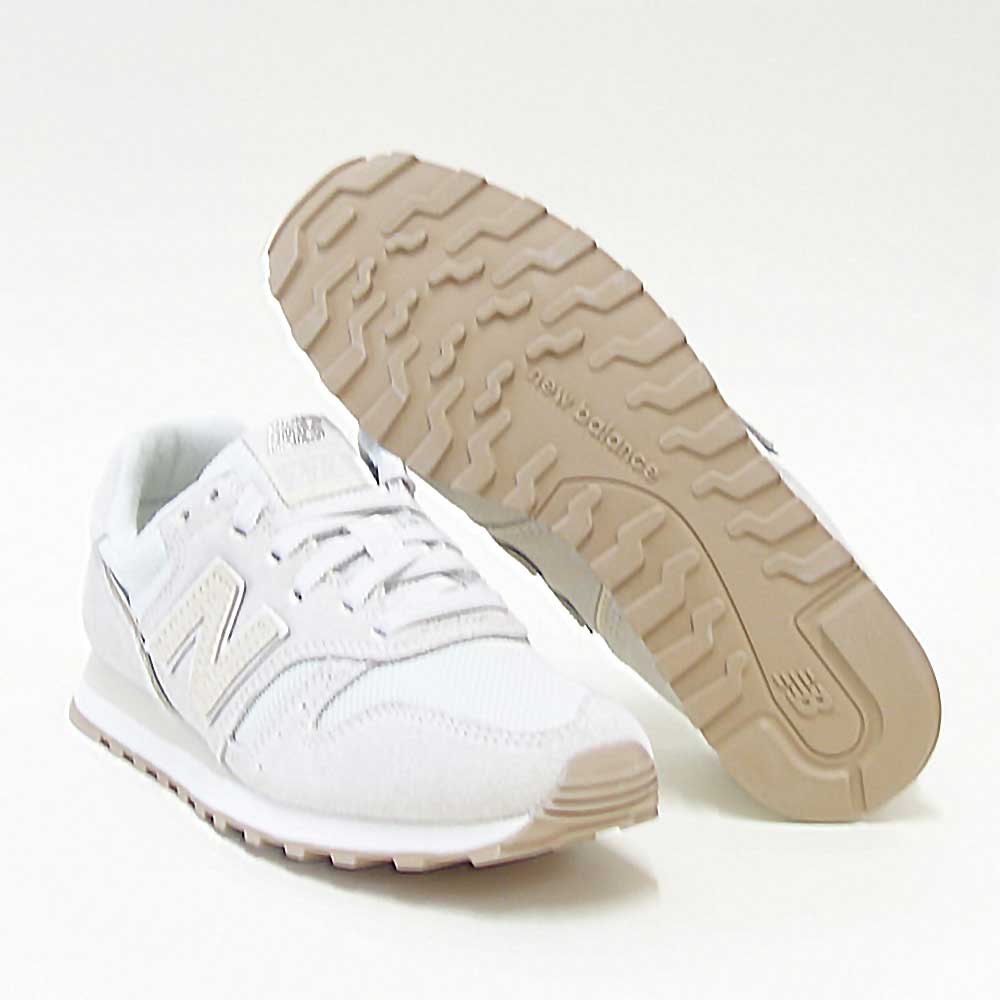 newbalanceニューバランスWL373SJ2オフホワイト(レディース)スニーカーランニングシューズウォーキングライフスタイルスエードメッシュ「靴」