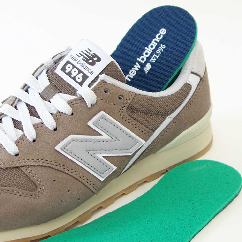 newbalanceニューバランスWL996SG2ブラウン(レディース)スニーカーランニングシューズウォーキングライフスタイルスエードメッシュ「靴」