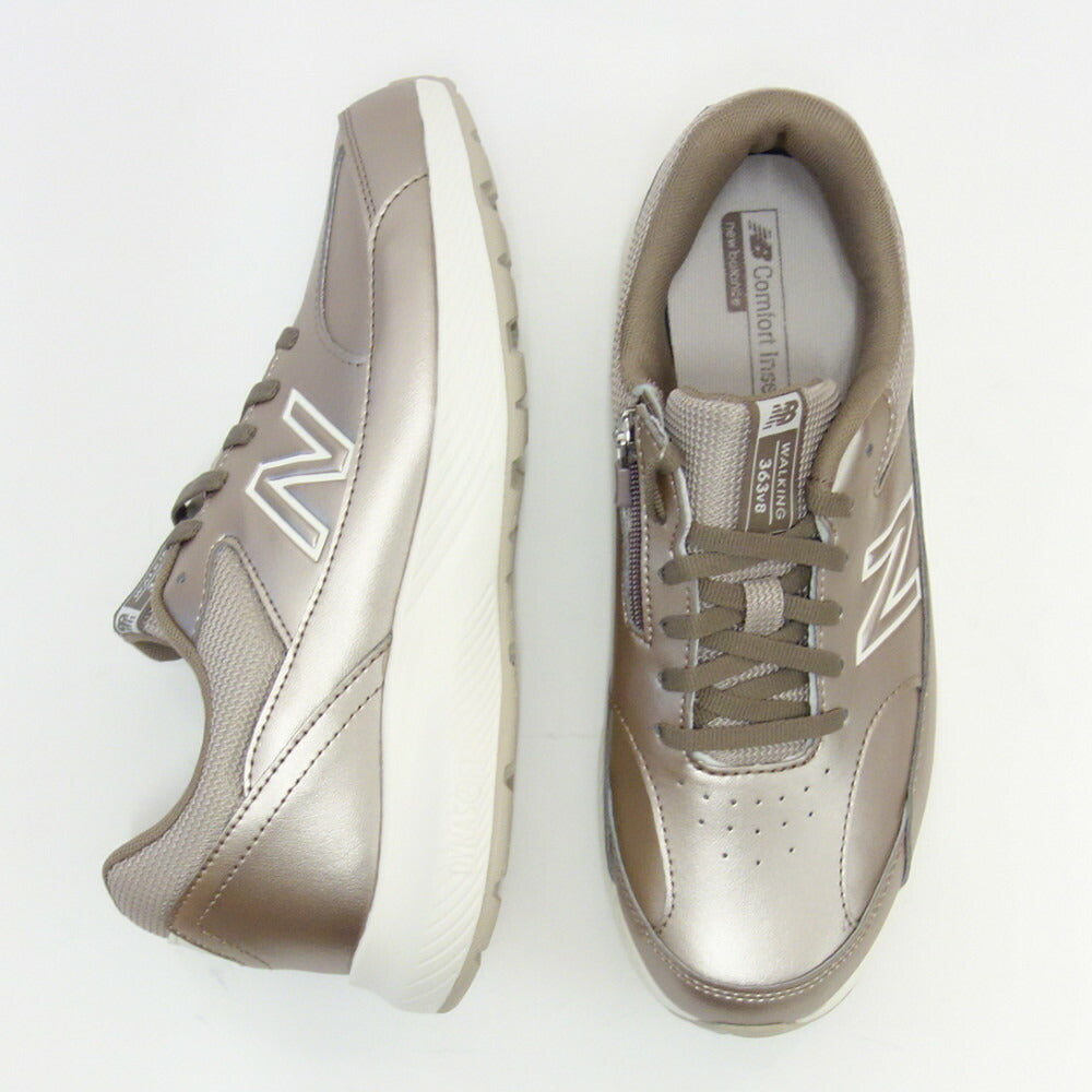 new balance ニューバランス WW363MU8 ブラウンメタリック (レディース) 2E幅 ゆったりフィットのウォーキングシューズ サイドファスナー付き「靴」