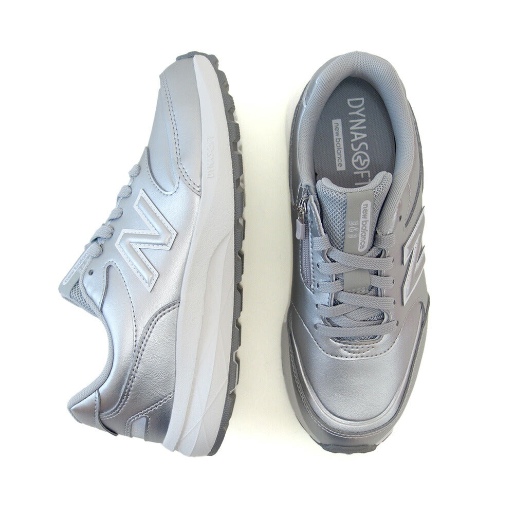 newbalanceニューバランスWW363SD9シルバー(レディース)2E幅ゆったりフィットのウォーキングシューズサイドファスナー付き「靴」