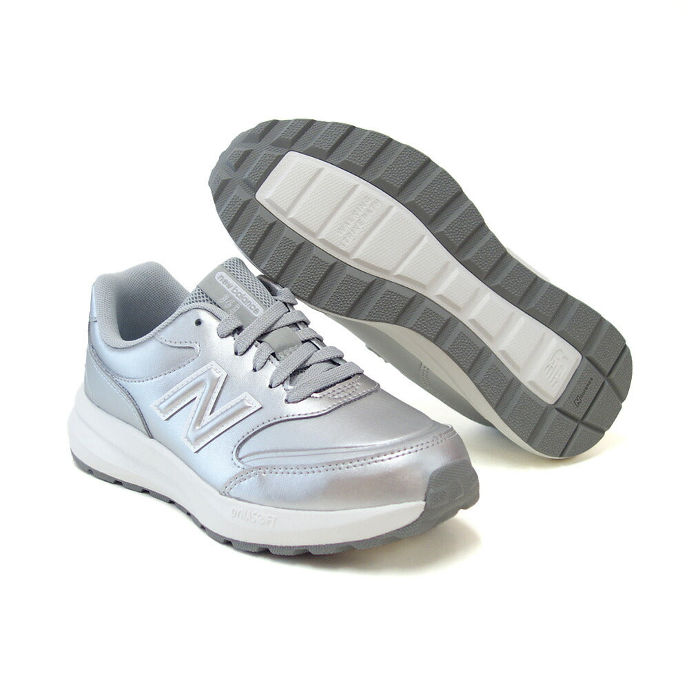 newbalanceニューバランスWW363SD9シルバー(レディース)2E幅ゆったりフィットのウォーキングシューズサイドファスナー付き「靴」