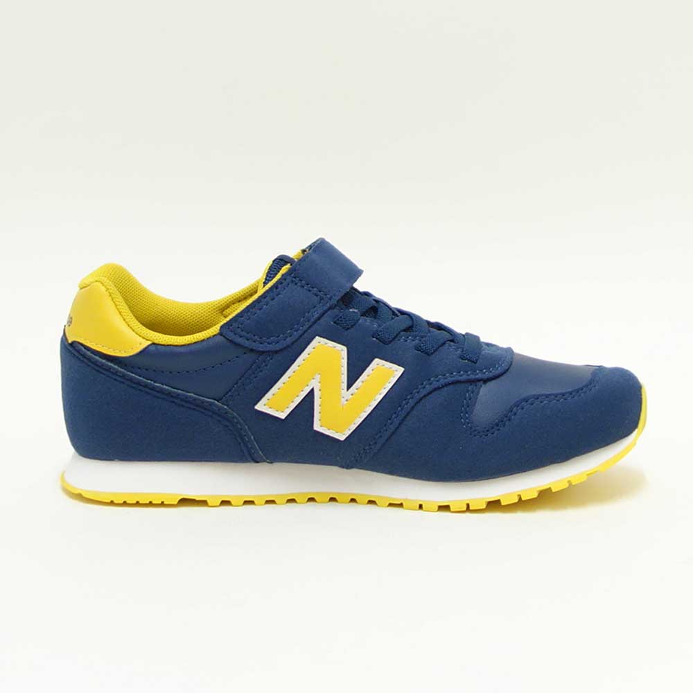 ニューバランスnewbalanceYV373VJ2ネイビー/イエロー(キッズスニーカー)マジックテープスニーカージュニア「靴」