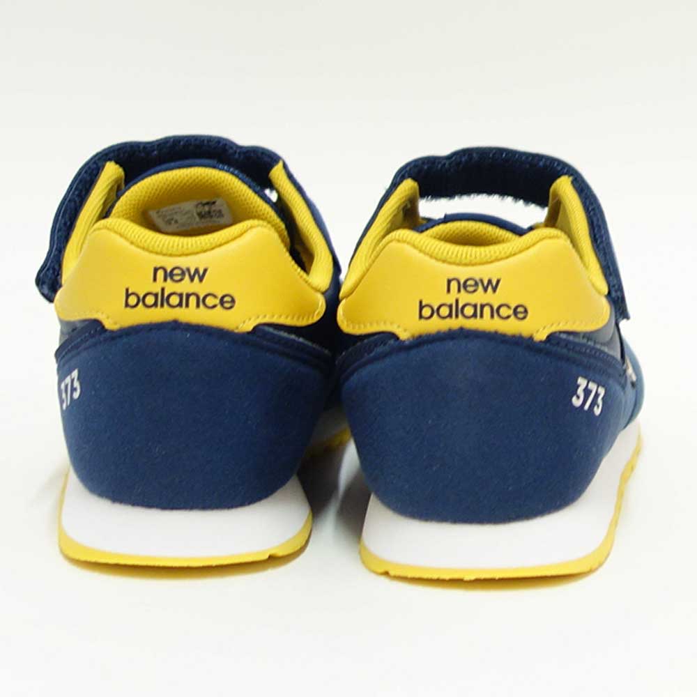 ニューバランスnewbalanceYV373VJ2ネイビー/イエロー(キッズスニーカー)マジックテープスニーカージュニア「靴」
