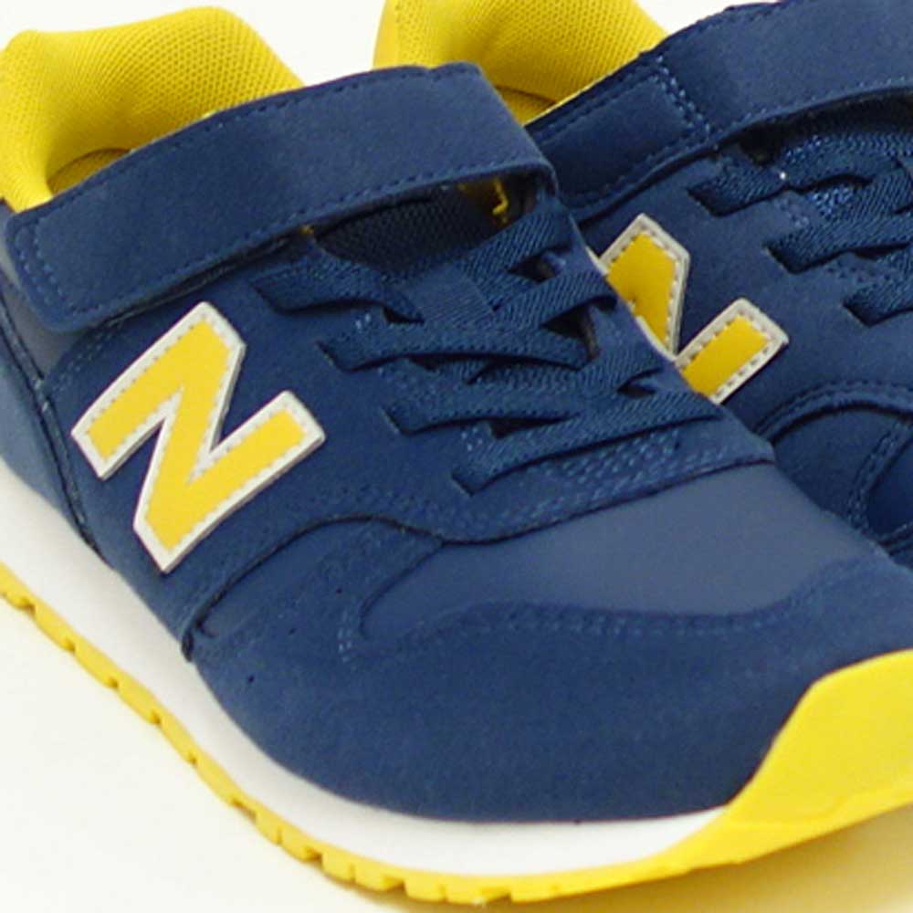 ニューバランスnewbalanceYV373VJ2ネイビー/イエロー(キッズスニーカー)マジックテープスニーカージュニア「靴」