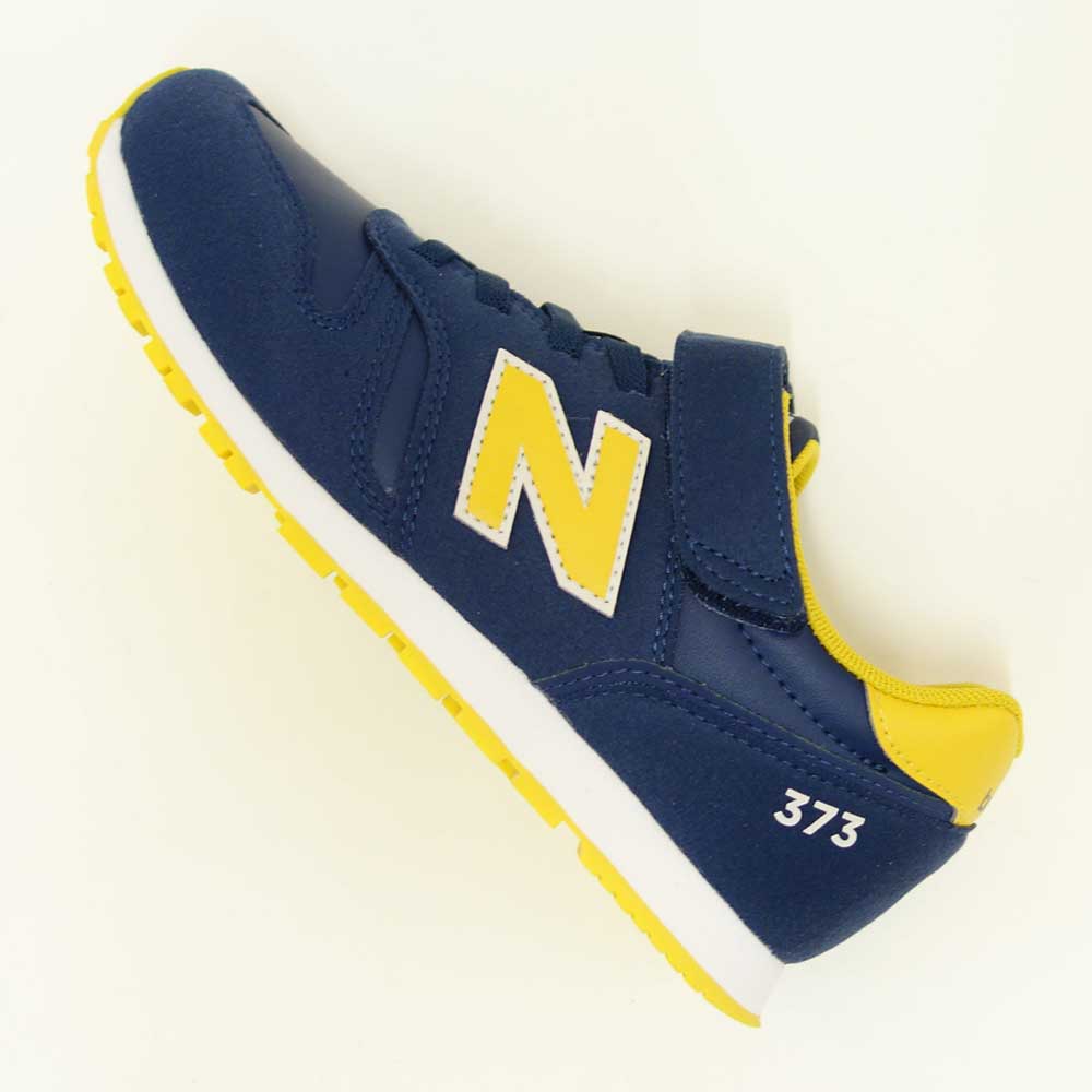 ニューバランスnewbalanceYV373VJ2ネイビー/イエロー(キッズスニーカー)マジックテープスニーカージュニア「靴」