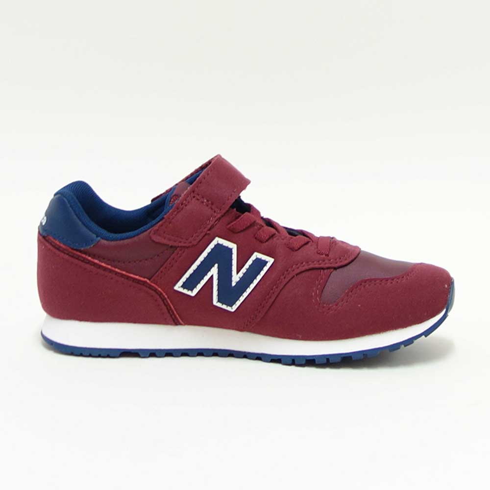 ニューバランスnewbalanceYV373VK2ワイン/ネイビー(キッズスニーカー)マジックテープスニーカージュニア「靴」