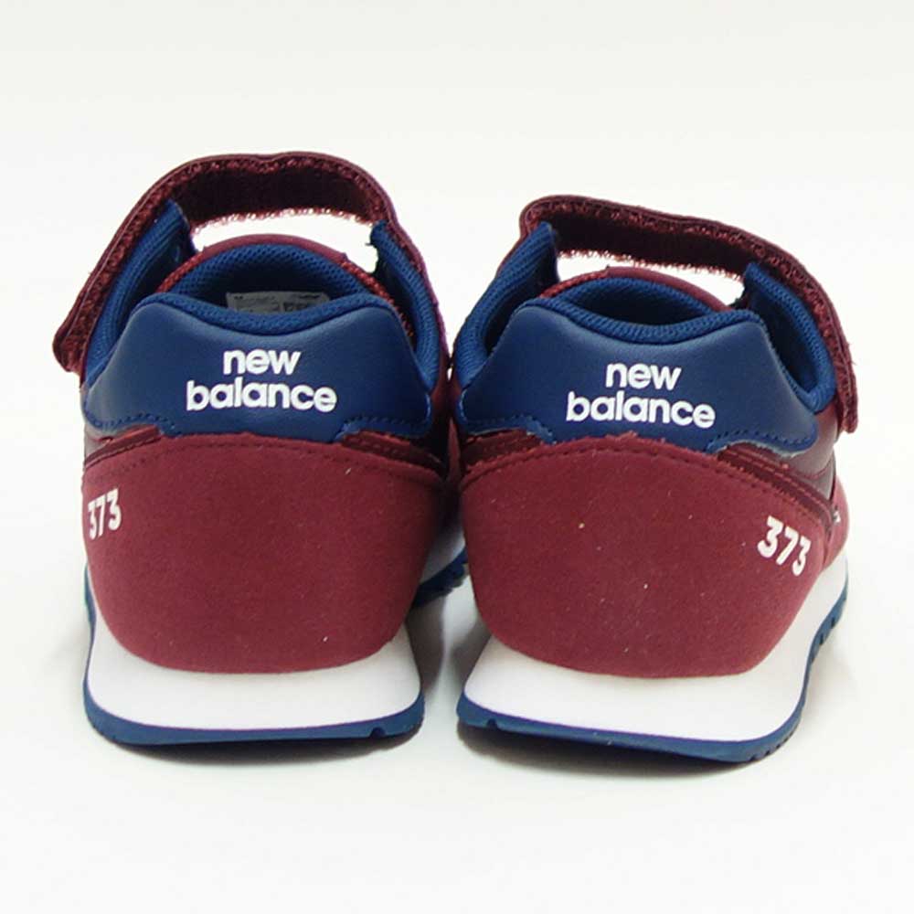 ニューバランスnewbalanceYV373VK2ワイン/ネイビー(キッズスニーカー)マジックテープスニーカージュニア「靴」