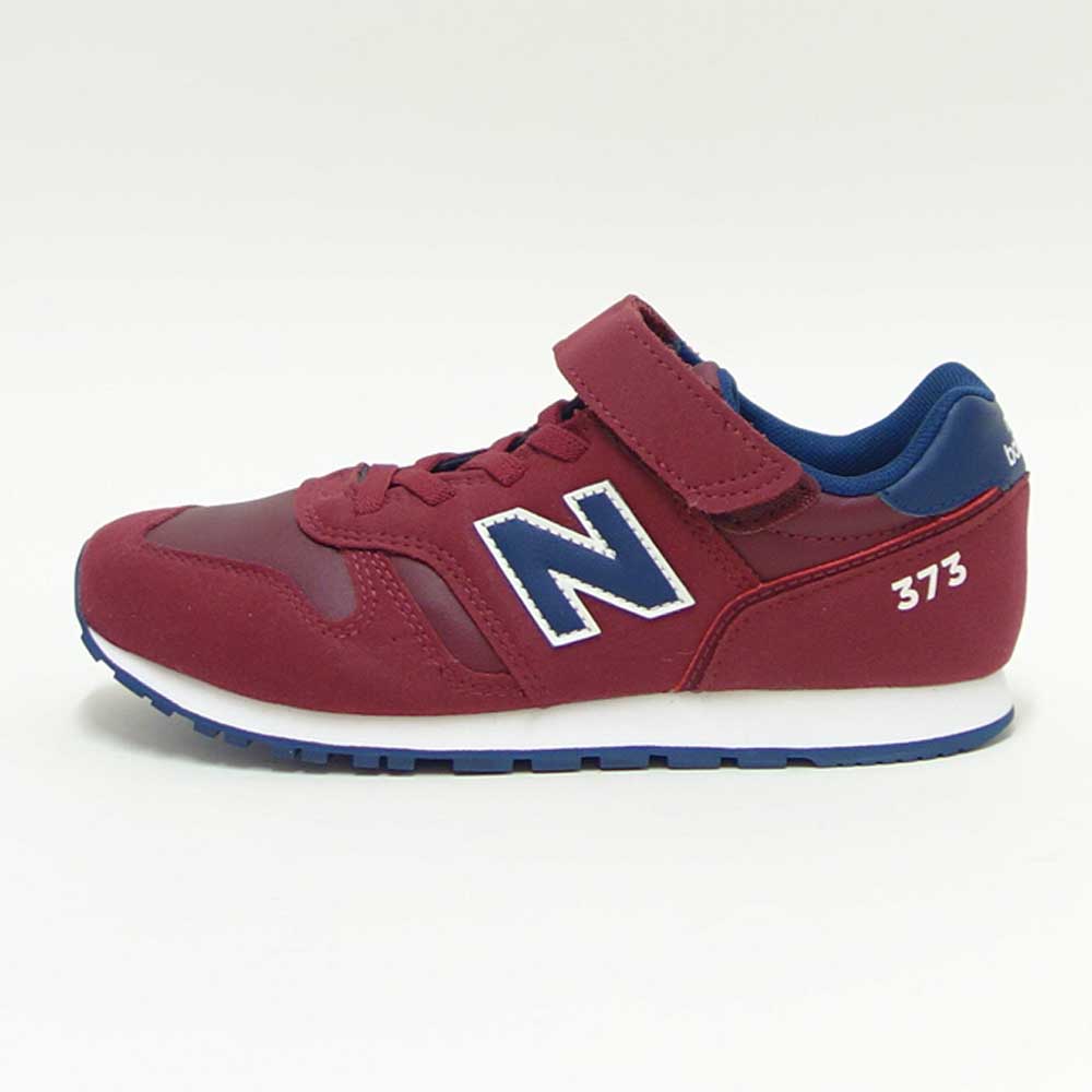 ニューバランスnewbalanceYV373VK2ワイン/ネイビー(キッズスニーカー)マジックテープスニーカージュニア「靴」