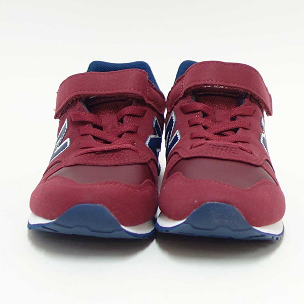 ニューバランスnewbalanceYV373VK2ワイン/ネイビー(キッズスニーカー)マジックテープスニーカージュニア「靴」