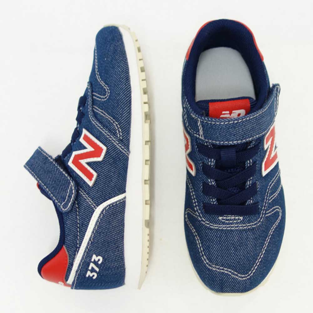 ニューバランス new balance YV373XM2 ネイビー(キッズ スニーカー) マジックテープ スニーカー ジュニア「靴」