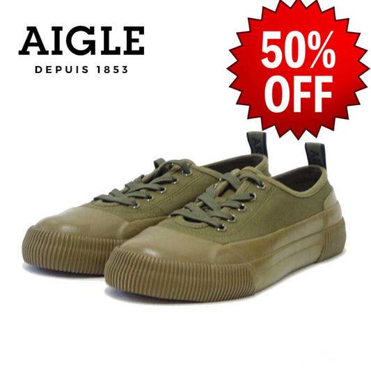 【SALE 50%OFF】 エーグル AIGLE ZOFT300 004 カーキ(レディース) ラバー ロー スニーカー  レインシューズ ラバーソール 「靴」