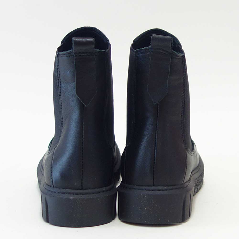 BUENOSHOESブエノZ5202カラー:ブラックスムースレザーサイドゴアブーツショートブーツ厚底軽量「靴」