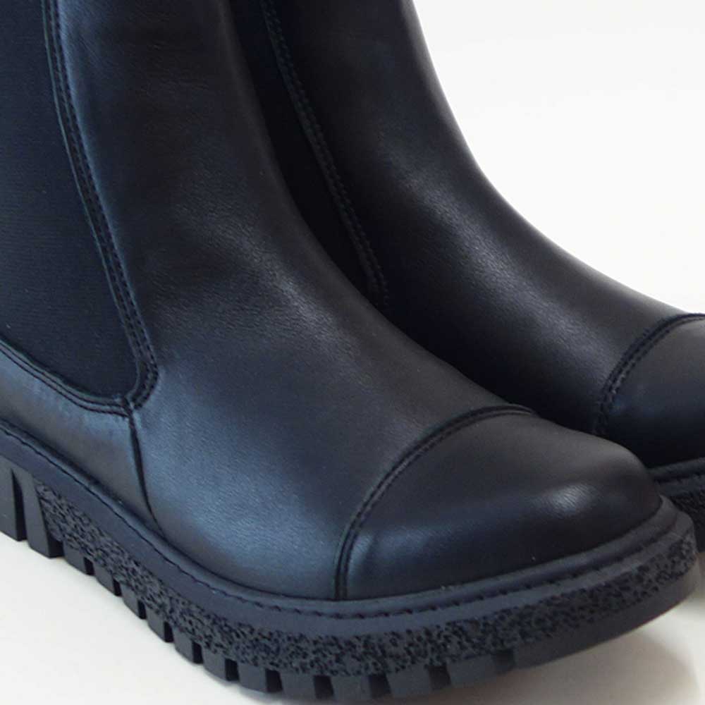 BUENOSHOESブエノZ5202カラー:ブラックスムースレザーサイドゴアブーツショートブーツ厚底軽量「靴」