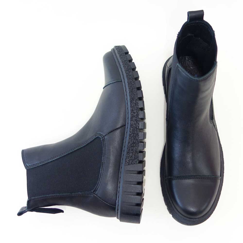 BUENOSHOESブエノZ5202カラー:ブラックスムースレザーサイドゴアブーツショートブーツ厚底軽量「靴」