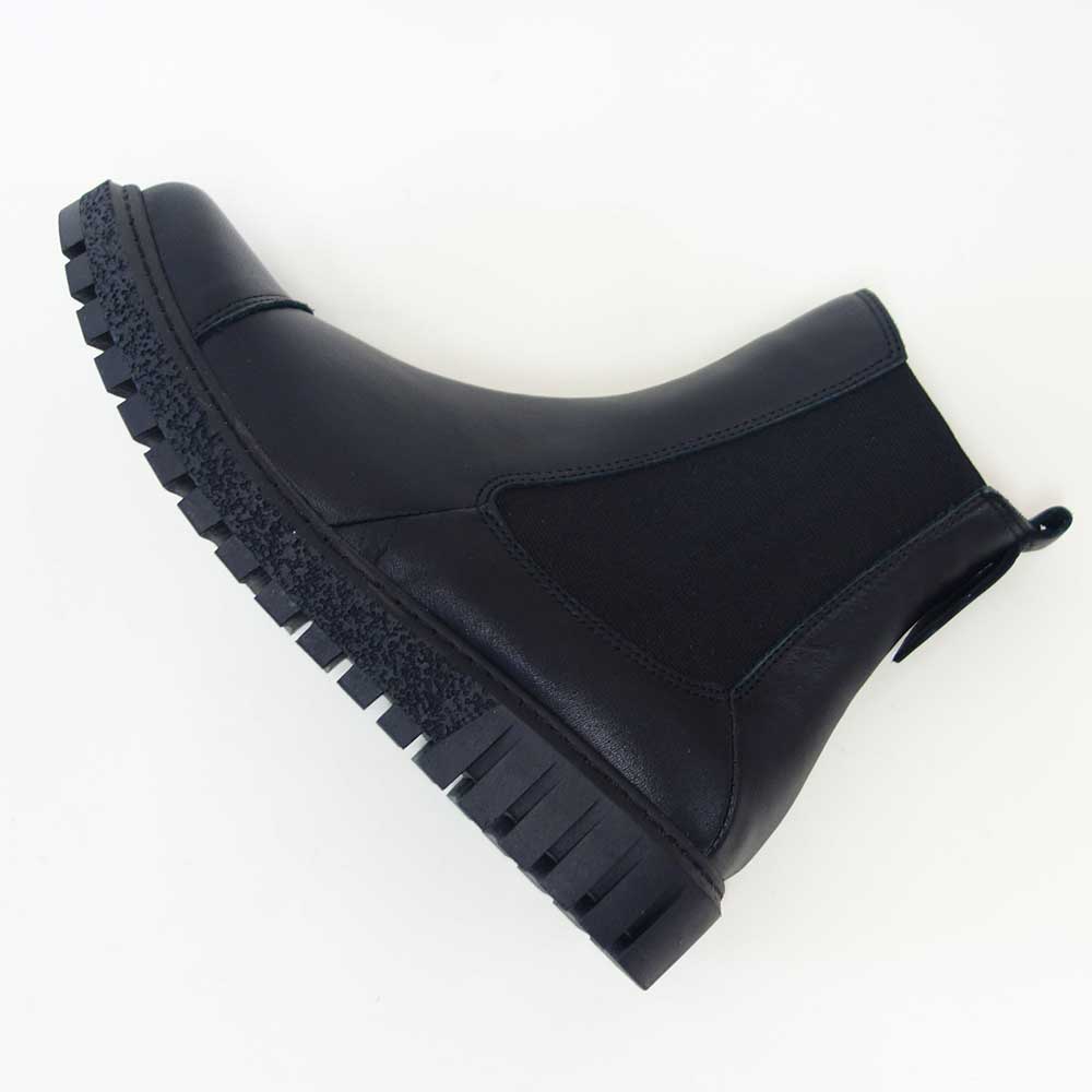 BUENOSHOESブエノZ5202カラー:ブラックスムースレザーサイドゴアブーツショートブーツ厚底軽量「靴」