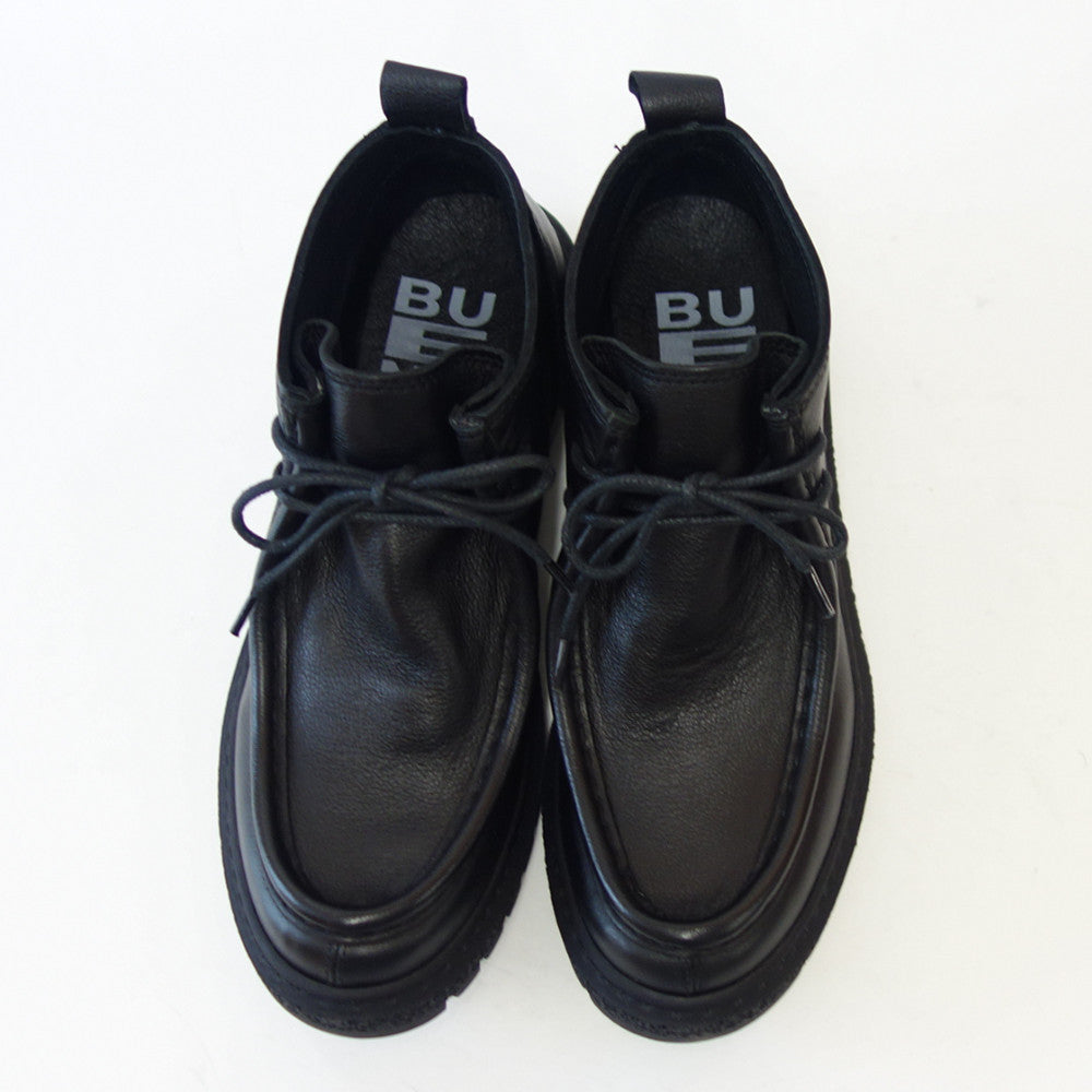 BUENOSHOESブエノZ5206ブラックチロリアンシューズアンクルブーツモカシンレースアップシューズ軽量「靴」