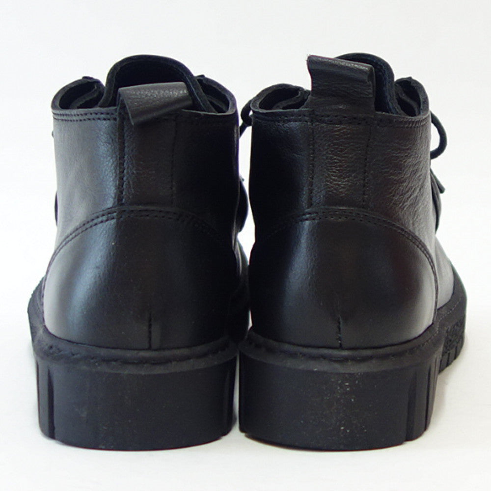 BUENOSHOESブエノZ5206ブラックチロリアンシューズアンクルブーツモカシンレースアップシューズ軽量「靴」