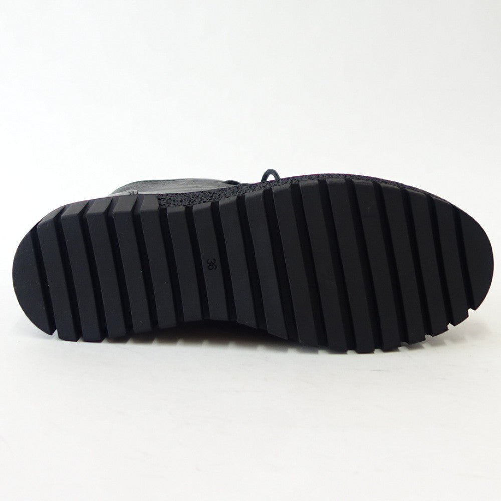 BUENOSHOESブエノZ5206ブラックチロリアンシューズアンクルブーツモカシンレースアップシューズ軽量「靴」