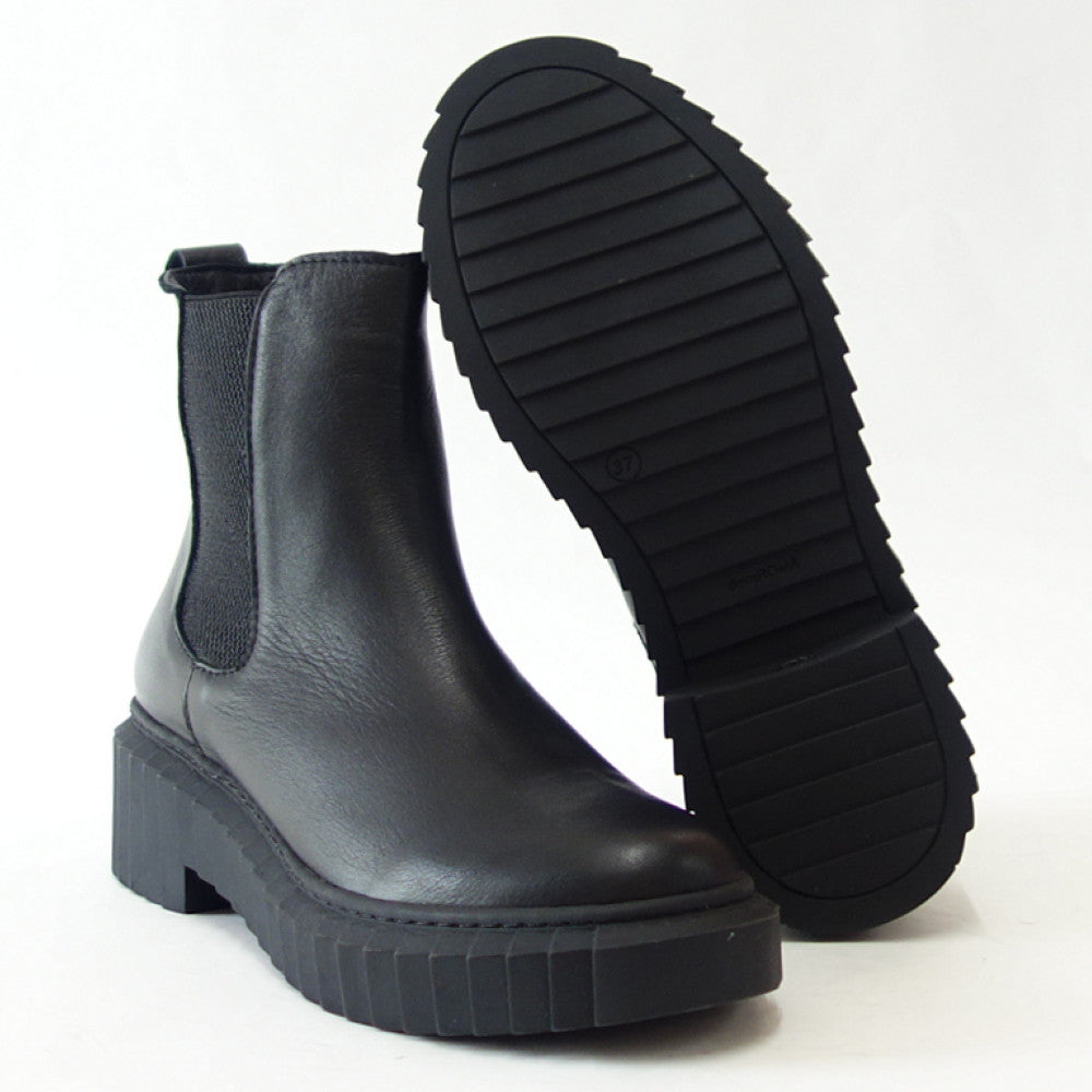 BUENOSHOESブエノブラックz6306サイドゴアブーツショートブーツ厚底軽量「靴」
