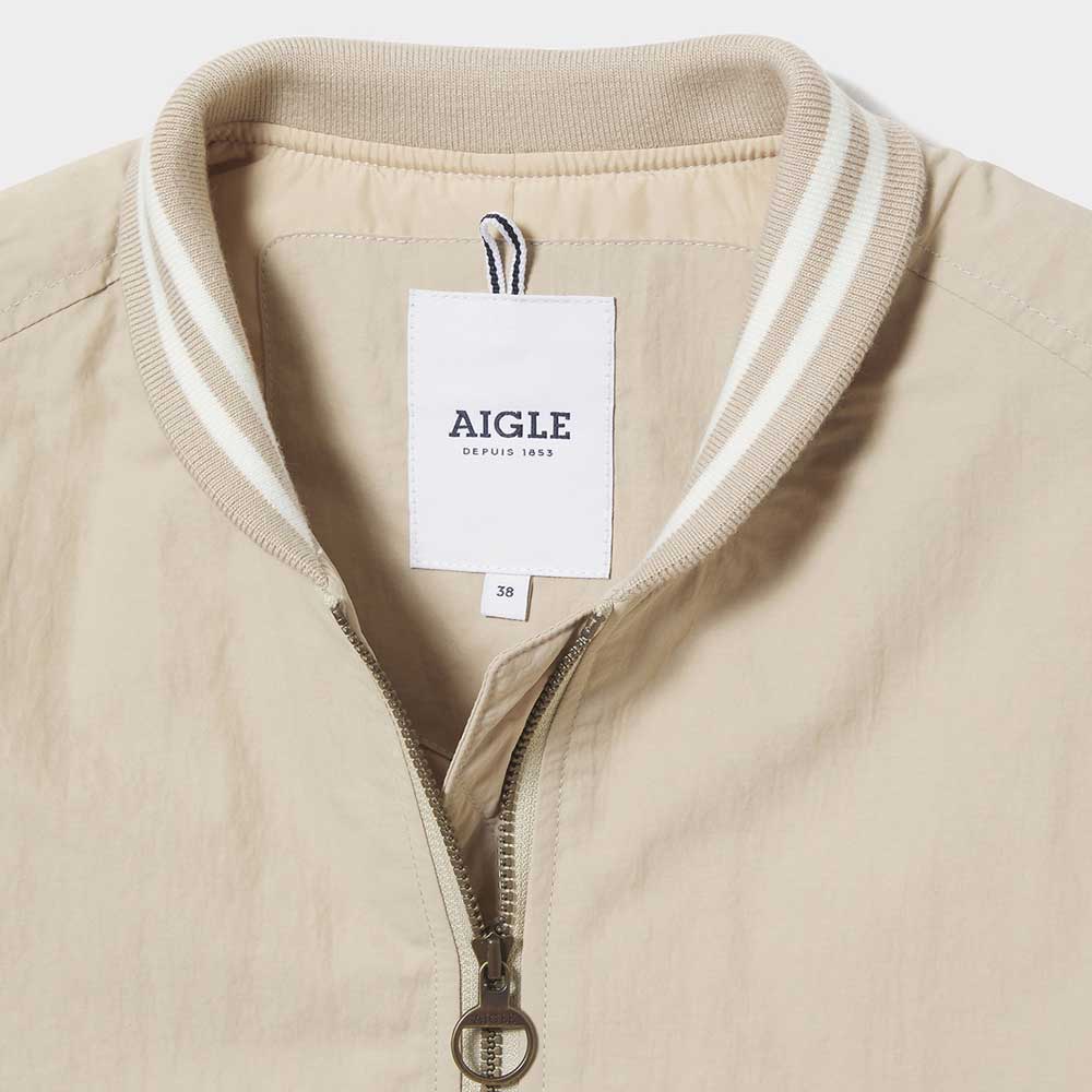 エーグル AIGLE ZBF104J 311 ベージュ エーグル(レディース) 撥水 MA1 パテッドミッド ブルゾン