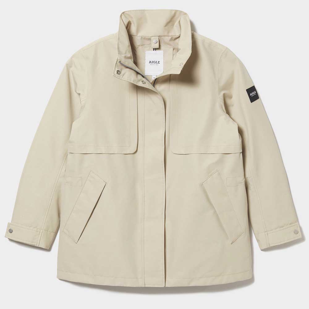 エーグル AIGLE ZBFN318 001 ベージュ エーグル(レディース) ゴアテックス オビロゥ ジャケット 防水 レインウェア