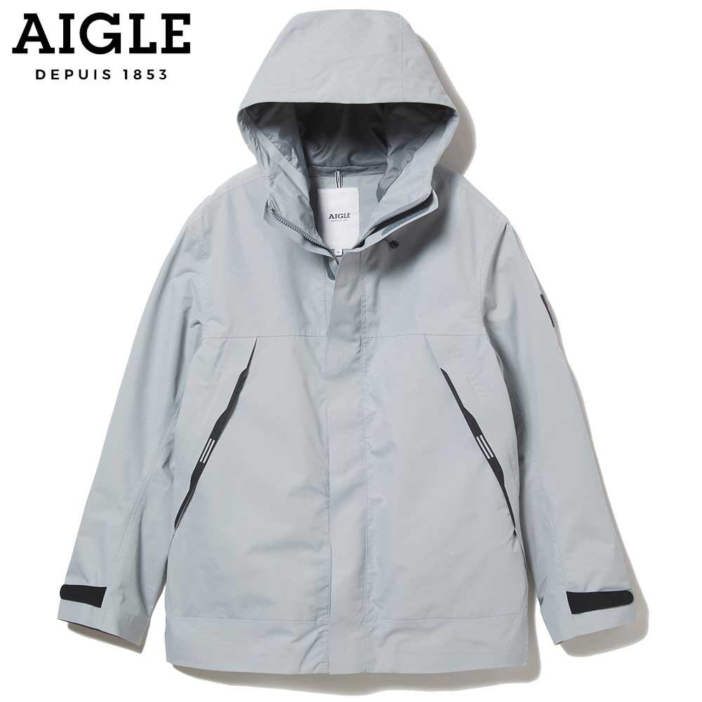 エーグル AIGLE ZBH100J 908 フォグ (メンズ) 透湿防水 アーバンマウンテンパーカジャケット レインウェア