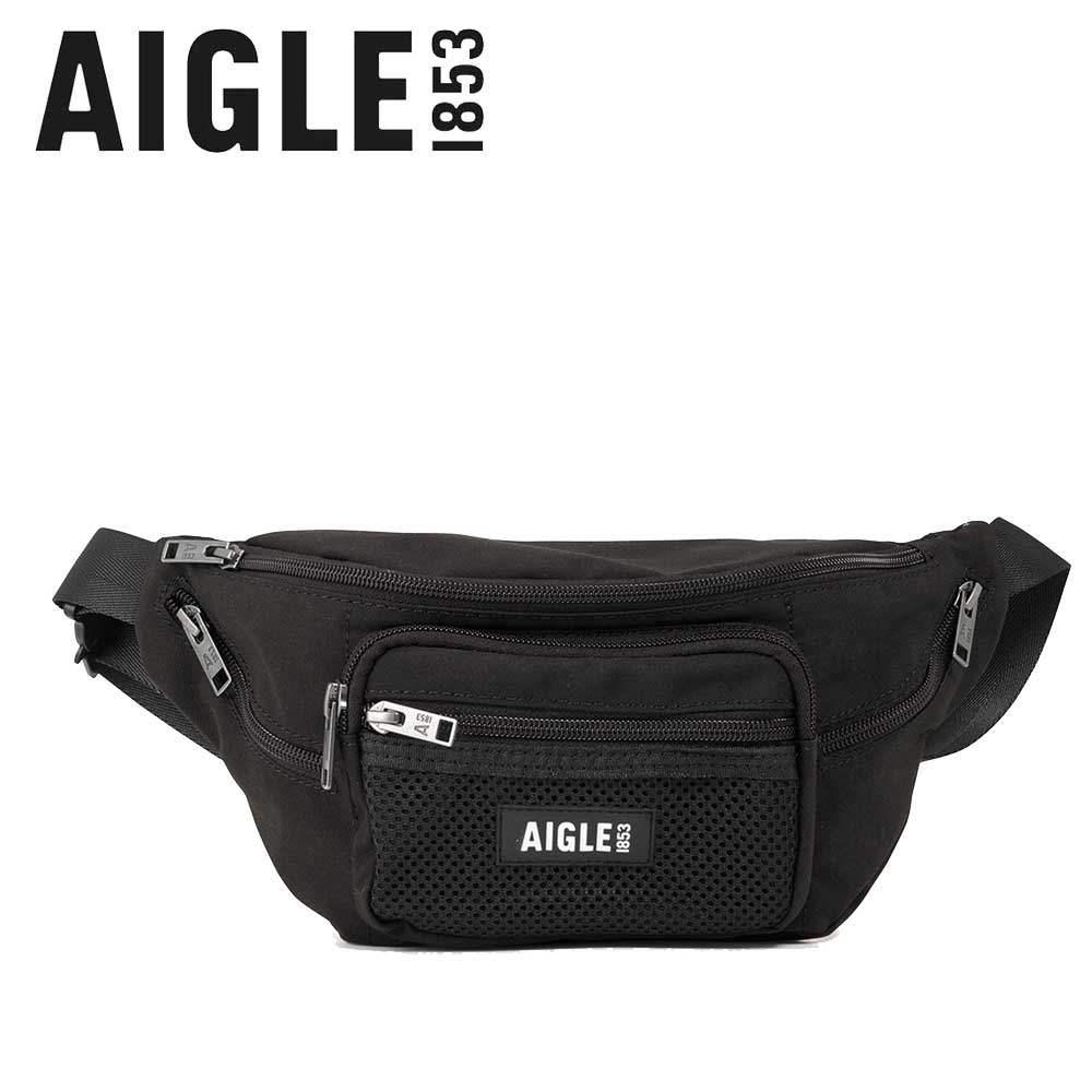 エーグル AIGLE ZNHAK32 003 バムバッグ ウェストポーチ(ブラック)